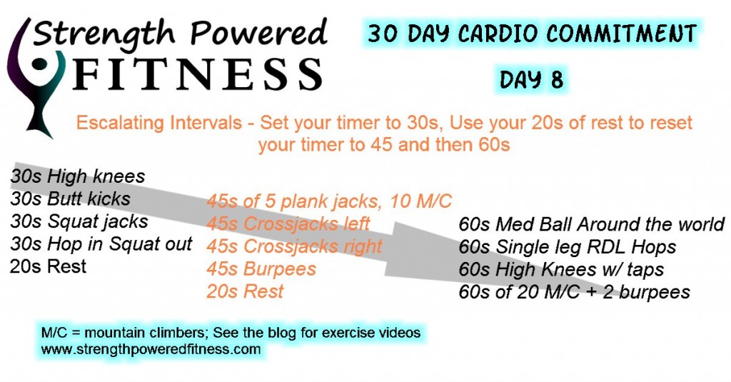 30 Day Cardio Commitement DAY 8