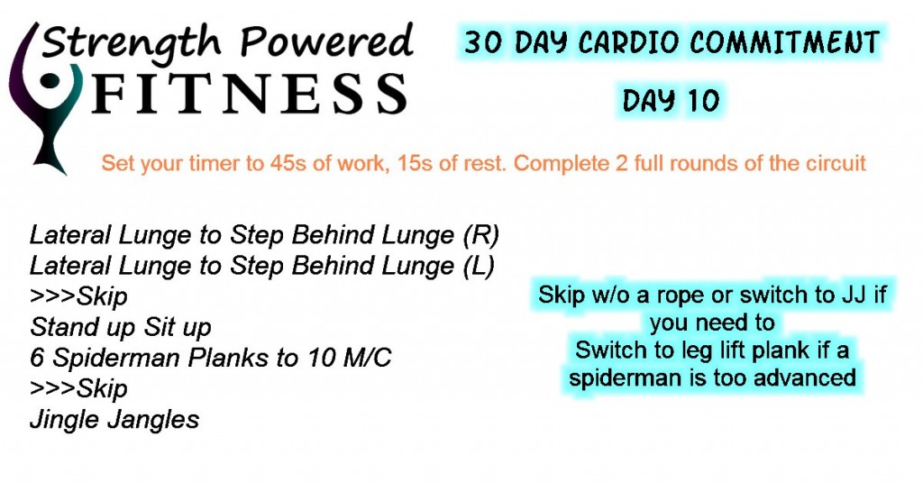 30 Day Cardio Commitment day 10