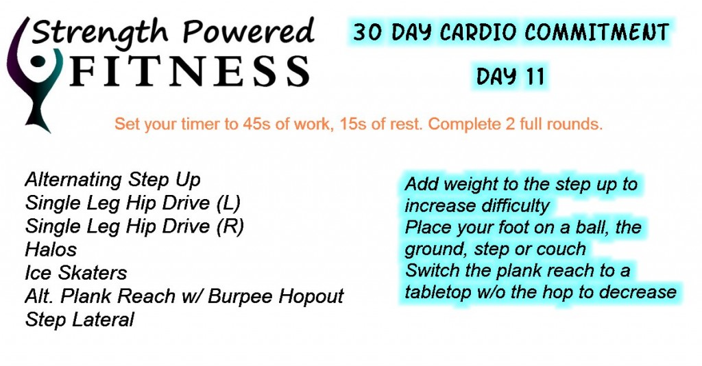 30 Day Cardio Commitment day 11