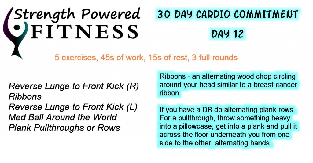 30 day cardio commitment day 12