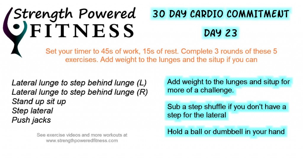 30 Day Cardio Commitment day 23