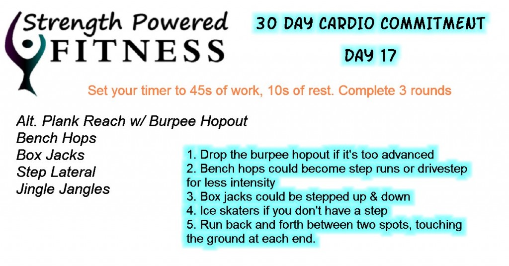 30 Day Cardio Commitment day17